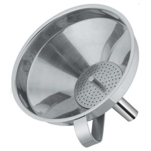 Piltuvėlis su sieteliu d13cm metalinis TORO